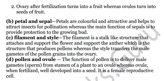 Selina Concise Biology Class 6 ICSE Solutions Chapter 2 The Flower 16