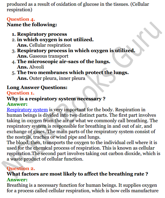 Selina Concise Biology Class 6 ICSE Solutions Chapter 5 Respiratory System 3