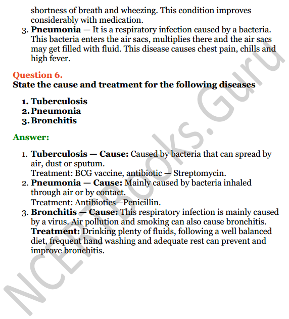 Selina Concise Biology Class 6 ICSE Solutions Chapter 5 Respiratory System 6