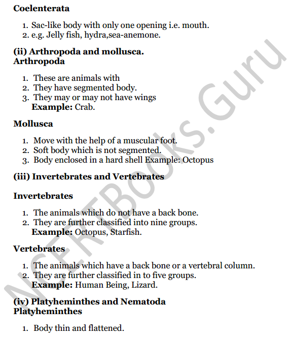 Selina Concise Biology Class 7 ICSE Solutions Chapter 3 Classification of Animals 3