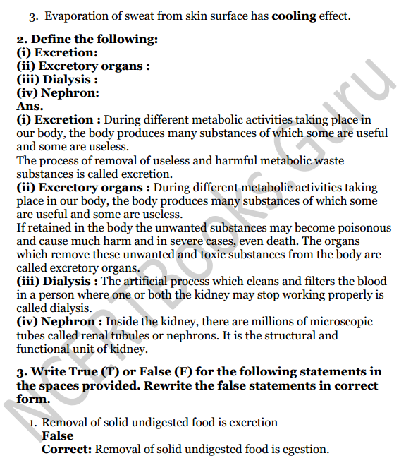 Selina Concise Biology Class 7 ICSE Solutions Chapter 5 Excretion in Humans 2