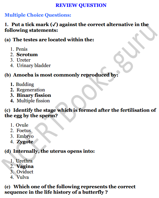 Selina Concise Biology Class 8 ICSE Solutions Chapter 3 Reproduction in Humans 1