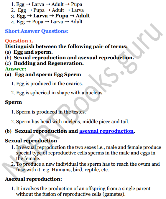 Selina Concise Biology Class 8 ICSE Solutions Chapter 3 Reproduction in Humans 2