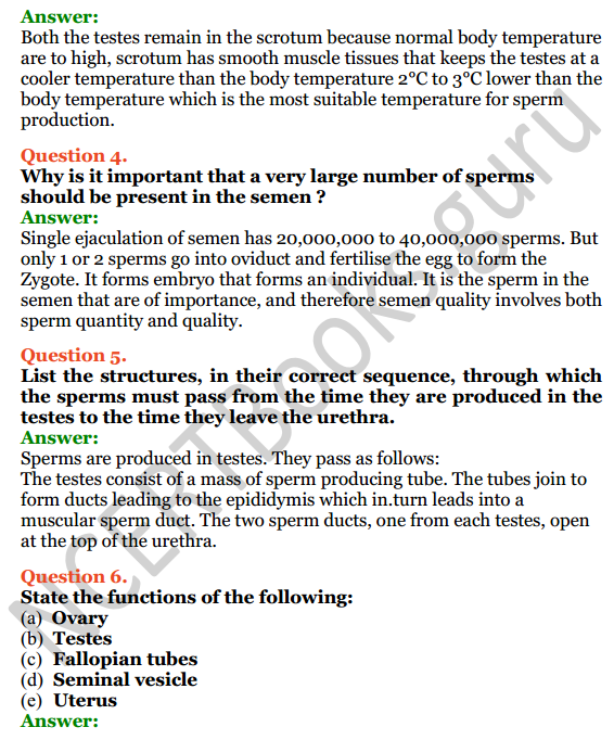 Selina Concise Biology Class 8 ICSE Solutions Chapter 3 Reproduction in Humans 4