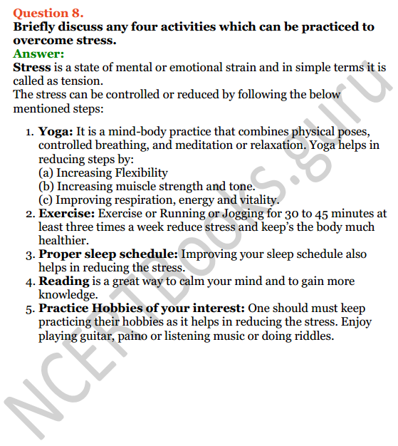 Selina Concise Biology Class 8 ICSE Solutions Chapter 5 Endocrine System and Adolescence 7