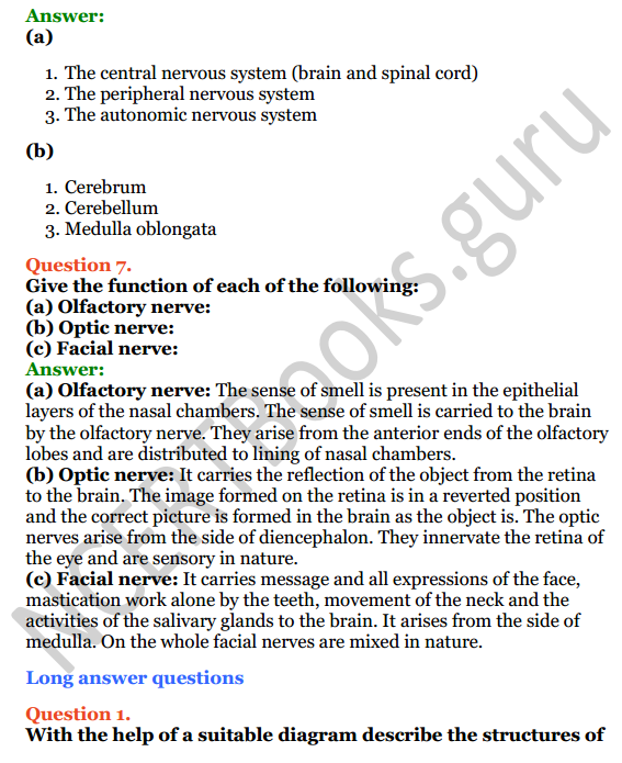 Selina Concise Biology Class 8 ICSE Solutions Chapter 7 Nervous System 4