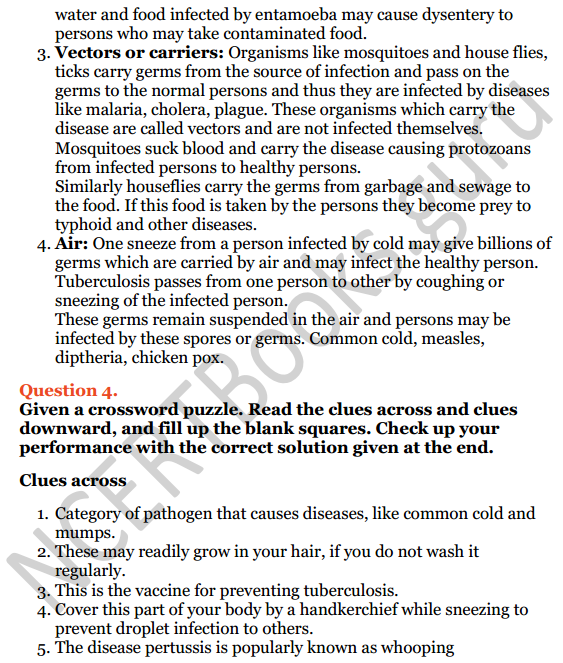 Selina Concise Biology Class 8 ICSE Solutions Chapter 8 Diseases and First Aid 11