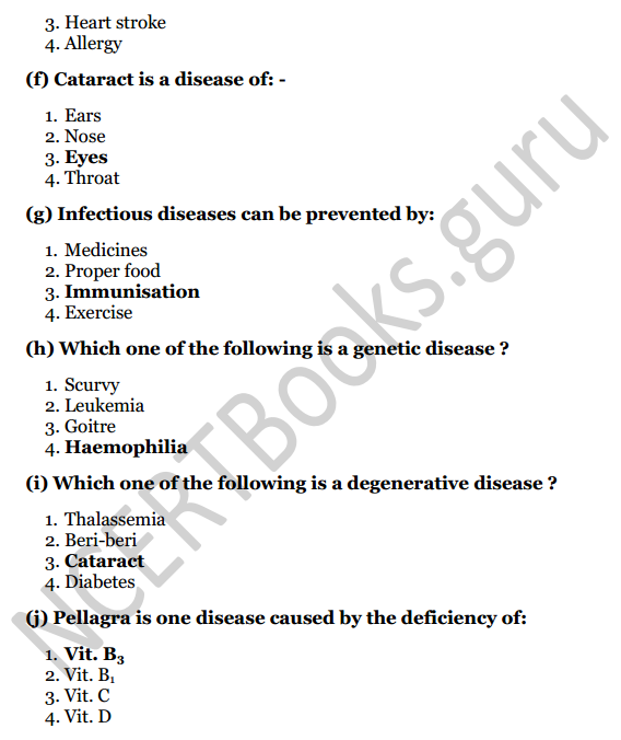 Selina Concise Biology Class 8 ICSE Solutions Chapter 8 Diseases and First Aid 2