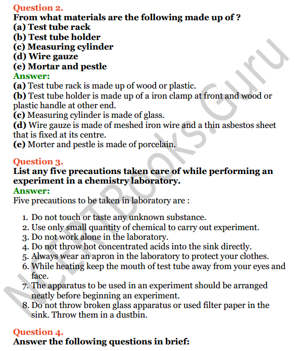 Selina Concise Chemistry Class 6 ICSE Solutions Chapter 2 Common Laboratory Apparatus and Equipments 2