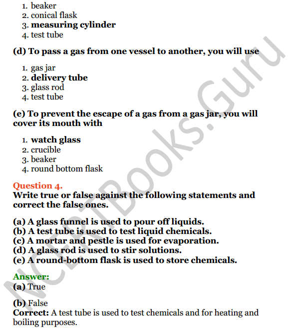 Selina Concise Chemistry Class 6 ICSE Solutions Chapter 2 Common Laboratory Apparatus and Equipments 6