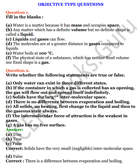Selina Concise Chemistry Class 6 ICSE Solutions Chapter 3 Matter 12