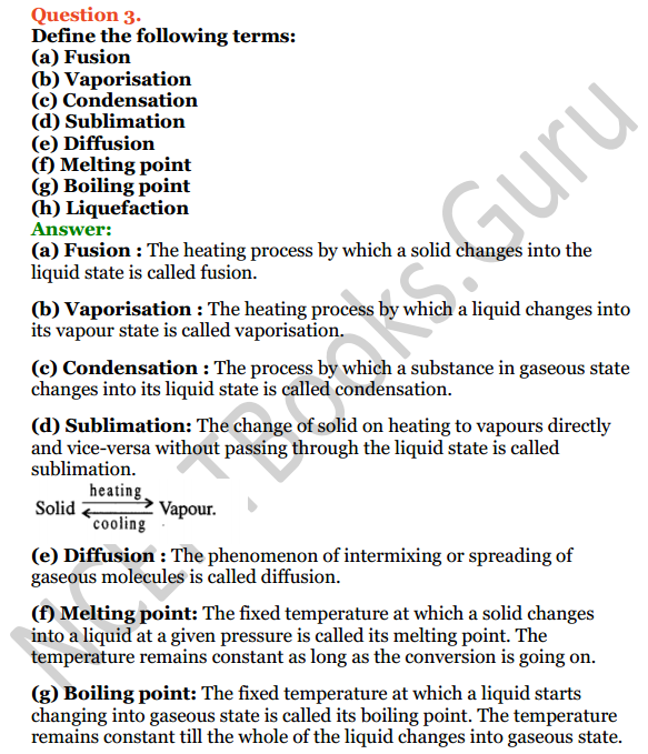 Selina Concise Chemistry Class 6 ICSE Solutions Chapter 3 Matter 8