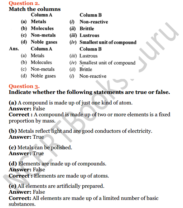 Selina Concise Chemistry Class 6 ICSE Solutions Chapter 4 Elements, Compounds, Symbols and Formulae 13