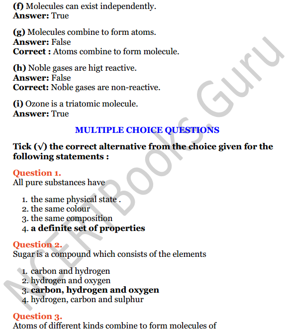 Selina Concise Chemistry Class 6 ICSE Solutions Chapter 4 Elements, Compounds, Symbols and Formulae 14