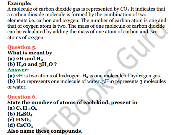 Selina Concise Chemistry Class 6 ICSE Solutions Chapter 4 Elements, Compounds, Symbols and Formulae 7