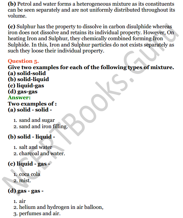 Selina Concise Chemistry Class 6 ICSE Solutions Chapter 5 Pure Substances and Mixtures, Separation of Mixtures 3