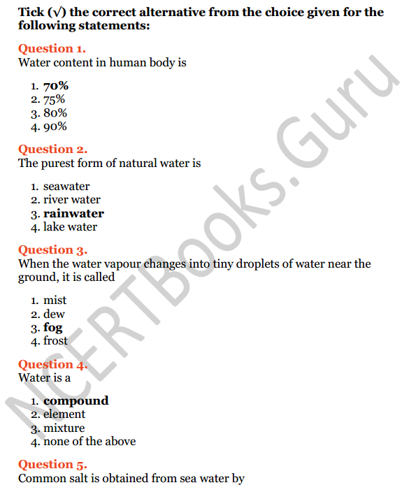 Selina Concise Chemistry Class 6 ICSE Solutions Chapter 7 Water 15