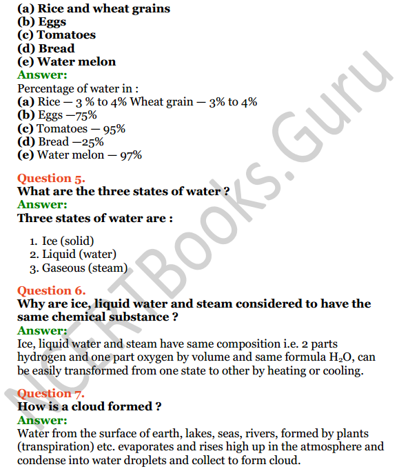 Selina Concise Chemistry Class 6 ICSE Solutions Chapter 7 Water 3