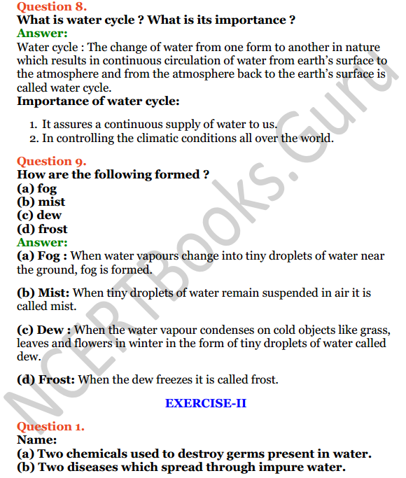 Selina Concise Chemistry Class 6 ICSE Solutions Chapter 7 Water 4