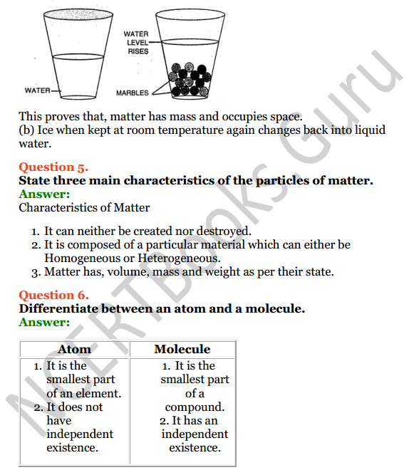 Selina Concise Chemistry Class 7 ICSE Solutions Chapter 1 Matter and Its Composition 2