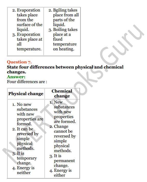 Selina Concise Chemistry Class 7 ICSE Solutions Chapter 2 Physical and Chemical Changes 3