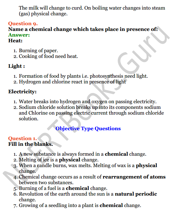 Selina Concise Chemistry Class 7 ICSE Solutions Chapter 2 Physical and Chemical Changes 5