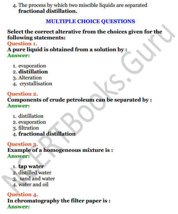 Selina Concise Chemistry Class 7 ICSE Solutions Chapter 3 Elements, Compounds and Mixtures 10