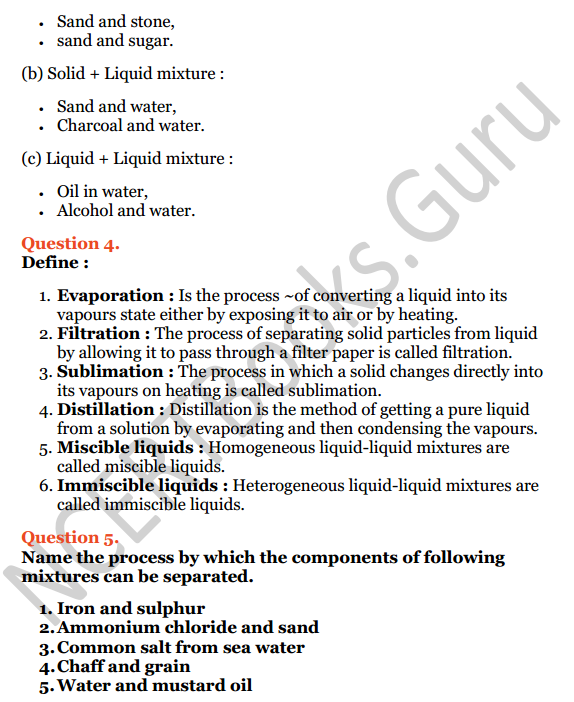 Selina Concise Chemistry Class 7 ICSE Solutions Chapter 3 Elements, Compounds and Mixtures 5