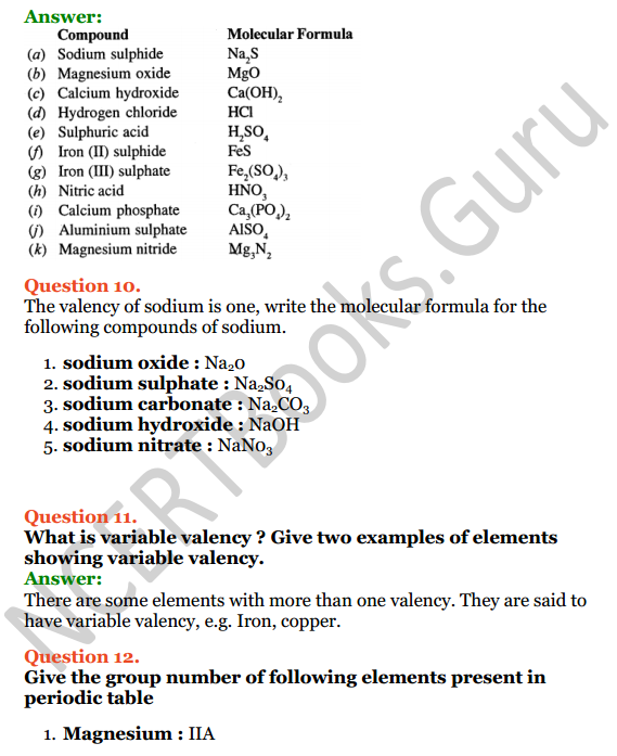 Selina Concise Chemistry Class 7 ICSE Solutions Chapter 4 Atoms, Molecules and Radicals 4