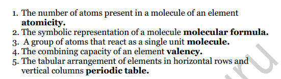 Selina Concise Chemistry Class 7 ICSE Solutions Chapter 4 Atoms, Molecules and Radicals 8