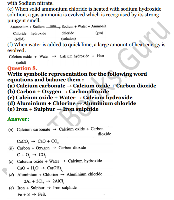 Selina Concise Chemistry Class 7 ICSE Solutions Chapter 5 Language of Chemistry 5