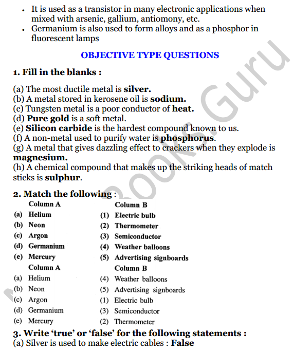 Selina Concise Chemistry Class 7 ICSE Solutions Chapter 6 Metals and Non-metals 5