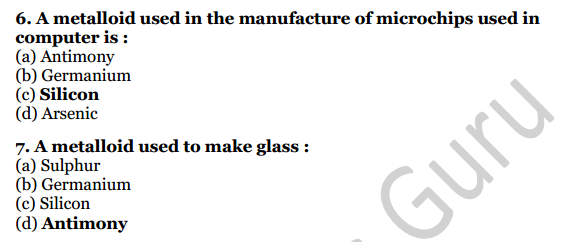 Selina Concise Chemistry Class 7 ICSE Solutions Chapter 6 Metals and Non-metals 7