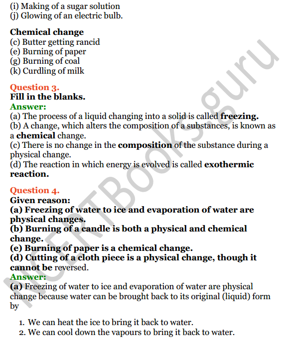 Selina Concise Chemistry Class 8 ICSE Solutions Chapter 2 Physical and Chemical Changes 2
