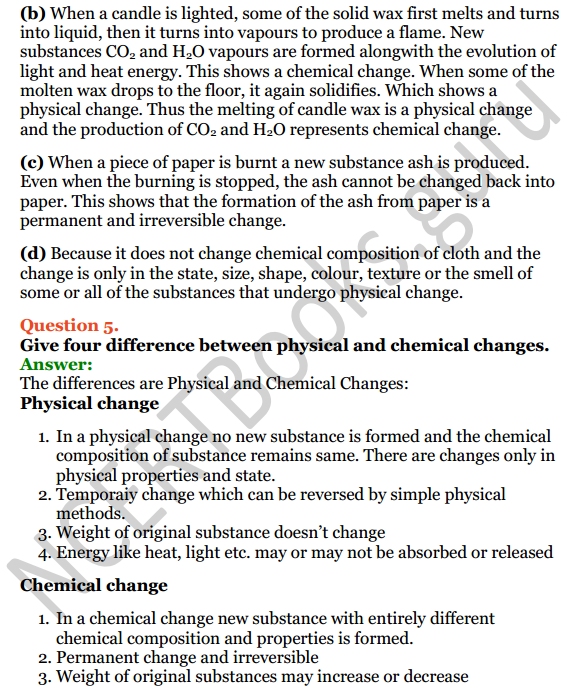 Selina Concise Chemistry Class 8 ICSE Solutions Chapter 2 Physical and Chemical Changes 3