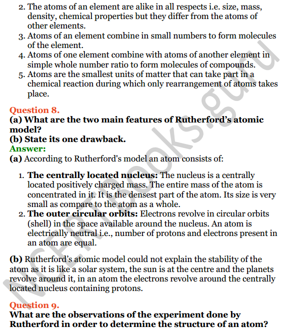 Selina Concise Chemistry Class 8 ICSE Solutions Chapter 4 Atomic Structure 5