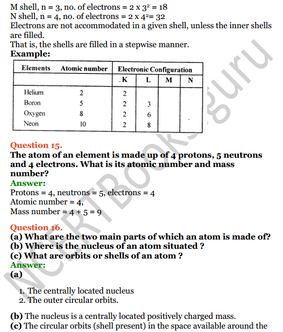 Selina Concise Chemistry Class 8 ICSE Solutions Chapter 4 Atomic Structure 9