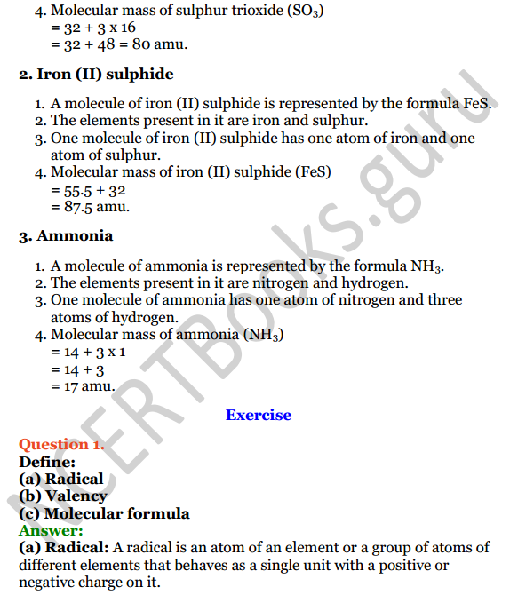 Selina Concise Chemistry Class 8 ICSE Solutions Chapter 5 Language of Chemistry 3