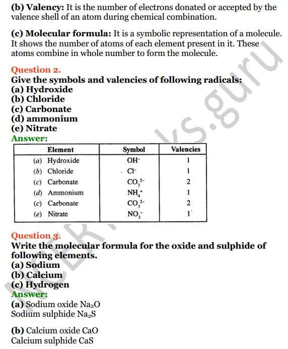 Selina Concise Chemistry Class 8 ICSE Solutions Chapter 5 Language of Chemistry 4