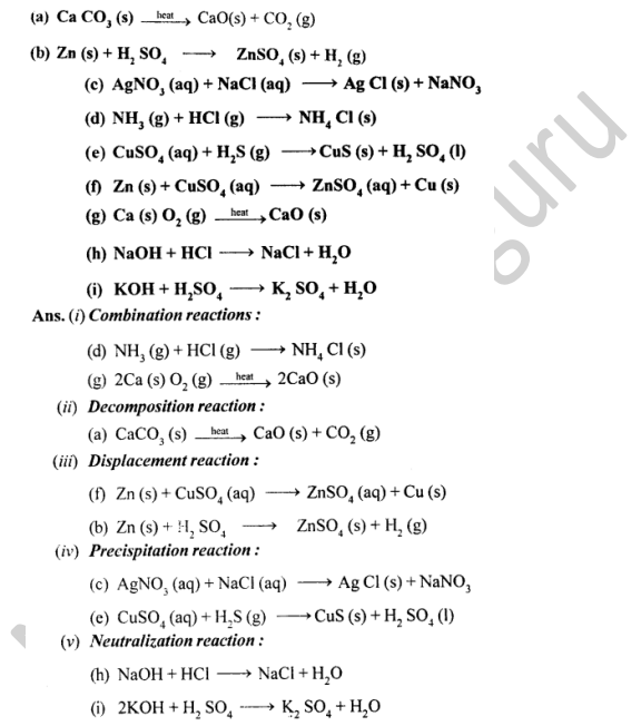 Selina Concise Chemistry Class 8 ICSE Solutions Chapter 6 Chemical Reactions 8