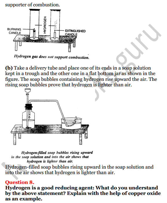 Selina Concise Chemistry Class 8 ICSE Solutions Chapter 7 Hydrogen 5