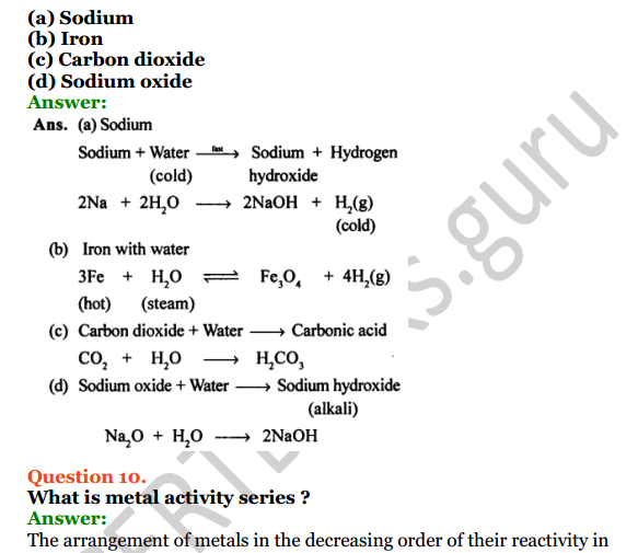 Selina Concise Chemistry Class 8 ICSE Solutions Chapter 8 Water 8