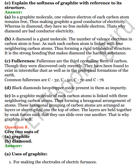 Selina Concise Chemistry Class 8 ICSE Solutions Chapter 9 Carbon and Its Compounds 4