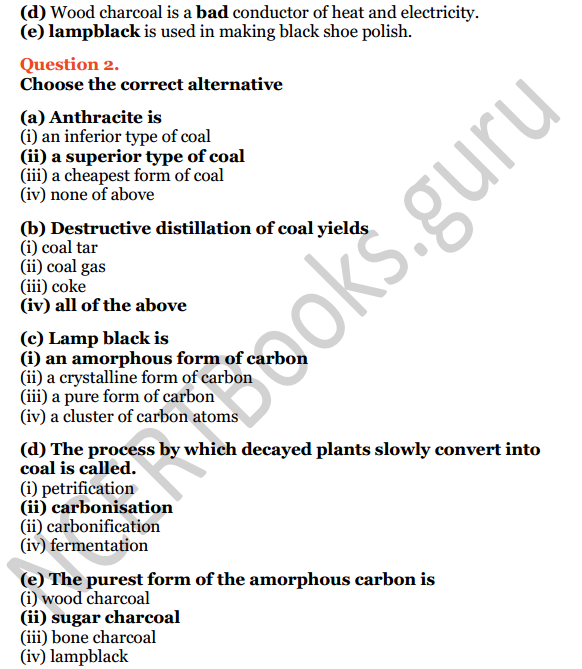 Selina Concise Chemistry Class 8 ICSE Solutions Chapter 9 Carbon and Its Compounds 6