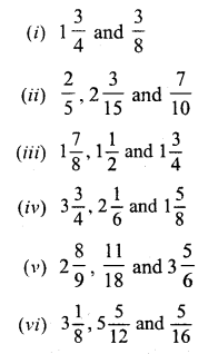 Selina Concise Mathematics Class 6 ICSE Solutions Chapter 14 Fractions Ex 14C Q1