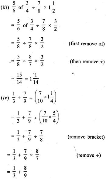 Selina Concise Mathematics Class 6 ICSE Solutions Chapter 14 Fractions Revision Ex 57