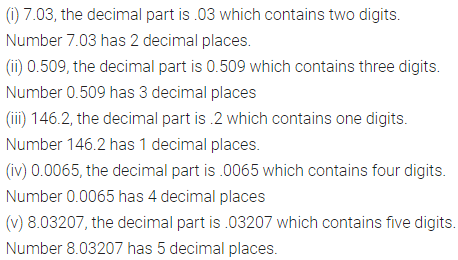 Selina Concise Mathematics Class 6 ICSE Solutions Chapter 15 Decimal Fractions Ex 15A 1