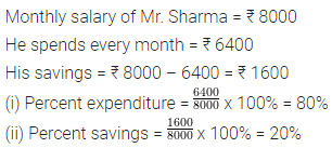 Selina Concise Mathematics Class 6 ICSE Solutions Chapter 16 Percent (Percentage) Ex 16B 18