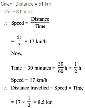 Selina Concise Mathematics Class 6 ICSE Solutions Chapter 17 Idea of Speed, Distance and Time Ex 17A 1