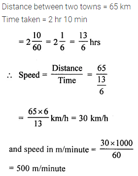 Selina Concise Mathematics Class 6 ICSE Solutions Chapter 17 Idea of Speed, Distance and Time Ex 17A 2
